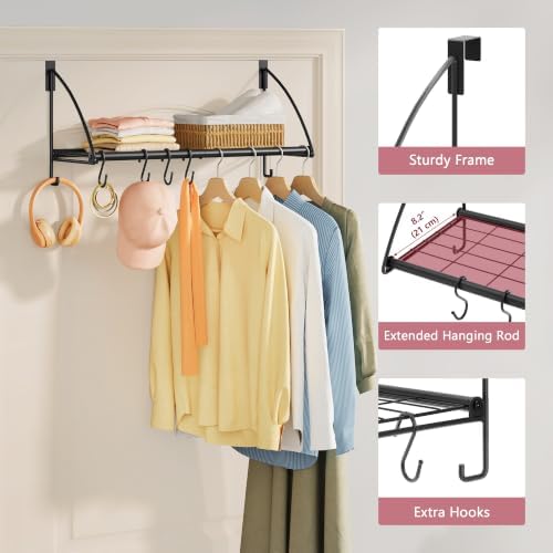 Tajsoon 24.2" Over the Door Hooks - Image 4