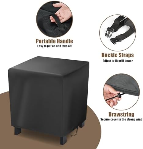 Small Outdoor Side Table Cover 17x13x16in Waterproof - Image 5