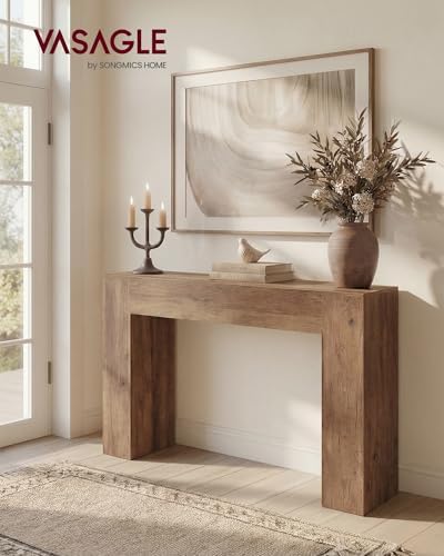 VASAGLE 47.2 Inches Entryway Table, Thick Tabletop Console Table - Image 2