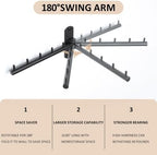 Mooche Swing Clothes Hanger Rack, Garment Racks 9.45" Long - Image 3