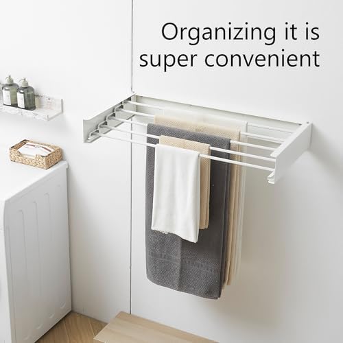 RFOUO Wall Mounted Clothes Drying Rack - Image 4