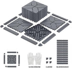 44 Interlocking Deck Tiles 12x12in +12 Edges Trim & 4 Corners - Image 2