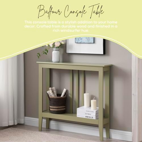 Kings Brand Narrow Console Table w/Storage Shelf - Image 4