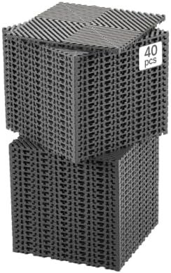 VEVOR Interlocking Drainage Mat, 12” x 12” Modular Interlocking Cushion by VEVOR