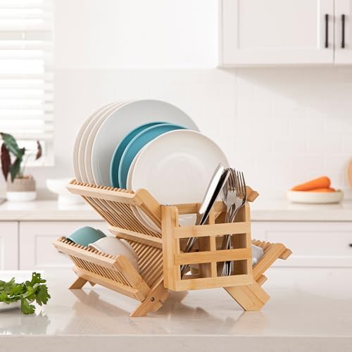 HBlife Bamboo Dish Drying Rack - Image 3