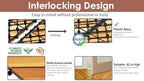 PrimeZone 162 PCS Solid Acacia Wood Interlocking Patio Deck Tiles Outdoor - Image 4