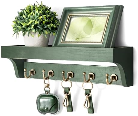 Rebee Vision Pine Wood Key Holder Wall Mount by REBEEVISION
