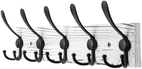 Kuhome Coat Rack Wall Mount Wooden Hat Rack by Kuhome