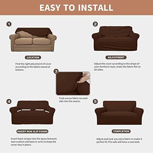 Easy-Going 100% Waterproof Chair Couch Cover, Stretch Jacquard Sofa Cover - Image 5