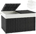 SETVSON Storage Basket with Lid Wicker Baskets by SETVSON