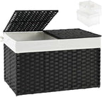 SETVSON Storage Basket with Lid Wicker Baskets by SETVSON