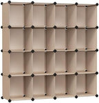 SONGMICS 16 Cube Storage Organizer，Plastic stackable cube shelf by SONGMICSbySONGMICSHOME