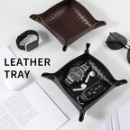 KINIVA 2 Pack PU Leather Jewelry Valet Tray - Image 5
