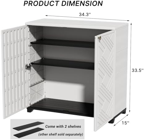 KINYING Outdoor Storage Cabinet Waterproof - Image 3