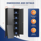 Yizosh Metal Garage Storage Cabinet - Image 3