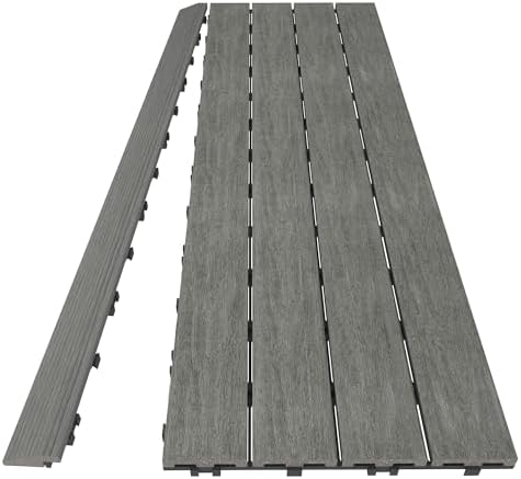 NewTechWood 1/6 ft. x 3 ft. Quick Deck Composite Deck Tile Straight Fascia in - Image 3
