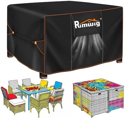 Patio Furniture Set Cover Outdoor Waterproof by Rimwig