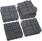Plastic Interlocking Deck Tiles 27 Pack 12"x12" | Non-Slip Tool-Free Waterproof by Unknown