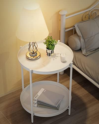 EKNITEY 2 Tier End Table - Image 2