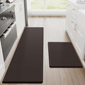 StepRite Kitchen Mats for Floor, 2-Piece Anti-Fatigue Rugs by Bringcushiontoyourlife