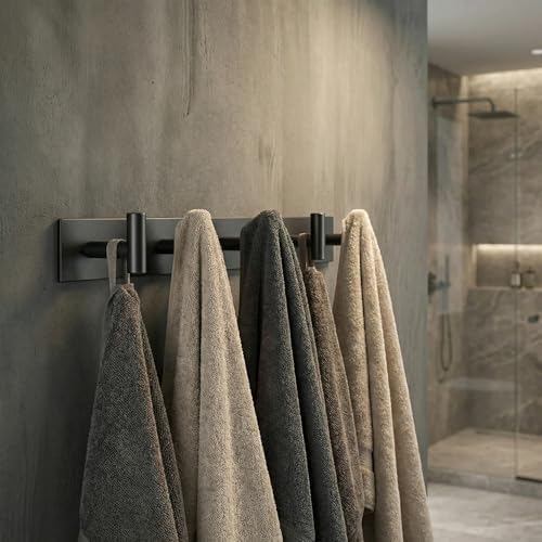 Black Coat Wall Mounted Rack - Image 5