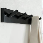 SKOLOO Coat Rack Wall Mount 17 inch, 5 Hooks, Shaker Style - Image 2