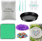 10in Round Stepping Garden Stones Kit by Biubee