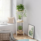 3 Tier Plant Stand Indoor Corner Tall Round Shape Plant Shelf - Image 4