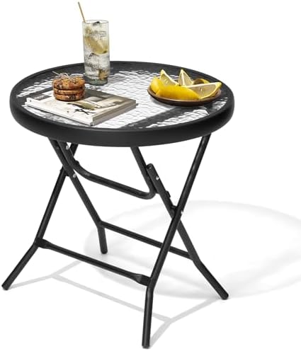Outdoor Side Table, Small Patio End Table by Enjoymyhome