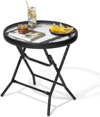 Outdoor Side Table, Small Patio End Table by Enjoymyhome