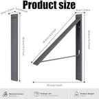 Ithywat Retractable Clothes Drying Rack, Space Saver Wall Mounted Folding Hanger - Image 3