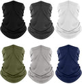 Fuinloth Neck Gaiter, 6 Pack Cooling UV Protection Bandana Face Mask Gator by fuinloth