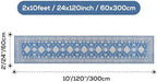 2x10 Runner Rug Washable Non Slip Boho Floor Mat - Image 2