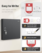 Uniclife 48 Keys Key Lock Box, Wall Mount Key Box, Car Key Organizer - Image 6
