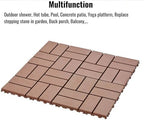 44 Pack Interlocking Deck Tiles, 12x12 Inch Modern Plastic Outdoor Flooring - Image 4