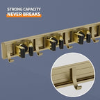 reliahom Broom Holder Wall Mount Mop Hanger Tools organizer 4Racks 5Hooks - Image 2