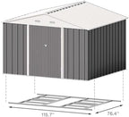 Patiowell 10x8 FT Outdoor Storage Shed - Image 7