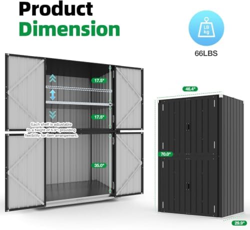 AECOJOY Outdoor Storage Cabinet Waterproof - Image 7