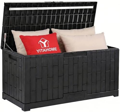 YITAHOME 120 Gallon Outdoor Storage Deck Box by YITAHOME