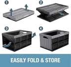 CleverMade Eco 62L Collapsible Storage Bin, 3 Pack - Image 5