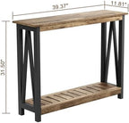 ChooChoo Farmhouse Console Table, Narrow Sofa Table - Image 2