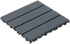 44 Pack Plastic Interlocking Patio Deck Tiles Waterproof All Weather by Unknown