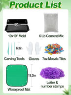 10in Square Stepping Garden Stones Kit - Image 4