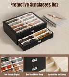 NEWLOOP 20 Slots Sunglass Organizer Drawer Display Case - Image 5