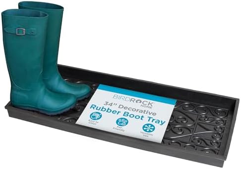 BIRDROCK HOME Large Rubber Boot Tray by BIRDROCKHOME