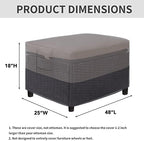 Easy-Going Heavy Duty Outdoor Ottoman Cover - Image 2