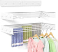Wall Mounted Drying Rack for Laundry 40'', Folding Drying Rack Clothing Wall by BAKON