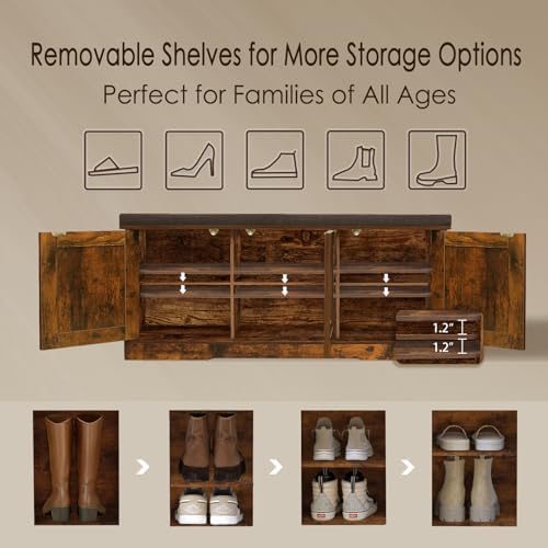 DINZI LVJ Shoe Storage Bench - Image 3