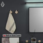 JQK Bathroom Towel Hook Champagne Bronze, Coat Robe Clothes Hook - Image 4