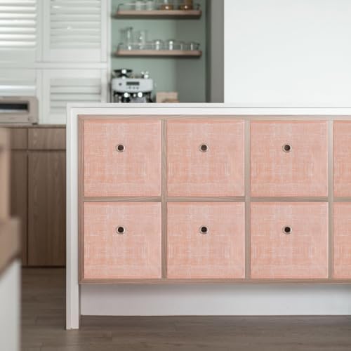 Foldable Storage Cubes Bins, 11 Inch Cloth Storage Cube Fabric Storage Box - Image 5